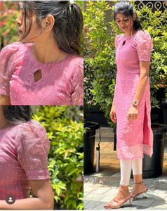 HouseOfCommon Women Solid Straight Kurta