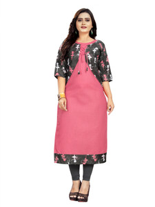S K Enterprise Women Printed Straight Kurta