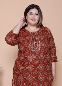 Aryika Women Printed Straight Kurta