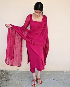 King Creation Women Solid A-line Kurta