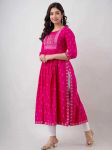 RadhikaKurtis Women Printed A-line Kurta