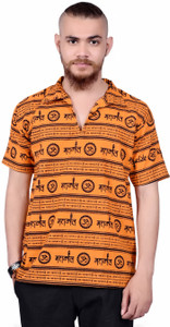 aruati Men Printed Straight Kurta