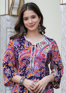 Tabeedah Women Printed A-line Kurta
