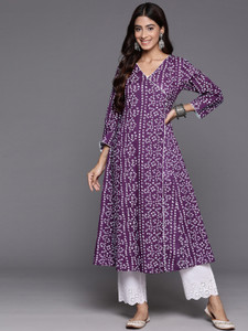 Varanga Women Printed Anarkali Kurta