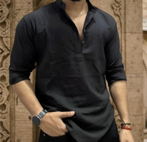 LEVINTA Men Solid Straight Kurta