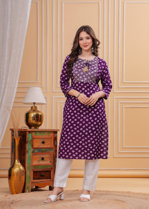 Deepyog Women Printed Straight Kurta