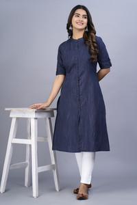 HEARTLOOM Women Solid A-line Kurta