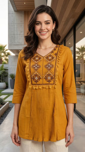 DSK STUDIO Women Embroidered Flared Kurta