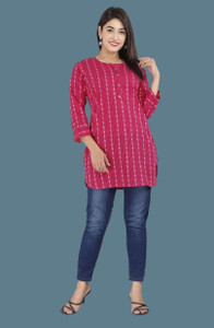AK FUSION Women Printed Straight Kurta
