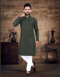 Sawi Fashion Men Embroidered Straight Kurta - Buy Sawi Fashion Men  Embroidered Straight Kurta Online at Best Prices in India | Flipkart.com
