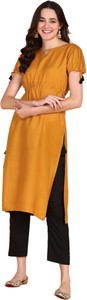 Aiza collection Women Solid Anarkali Kurta