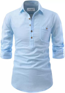 Knight Victory Men Solid Pathani Kurta