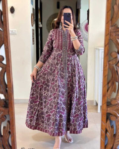 urami Women Printed Anarkali Kurta