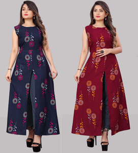 Modli 20 Fashion Women Maxi Multicolor Full Length Dress