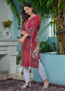 Tabeedah Women Printed A-line Kurta
