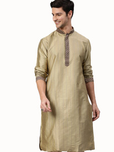 Manthan Men Solid Straight Kurta