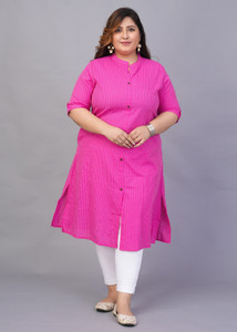 Gs Fashions Women Striped Straight Kurta