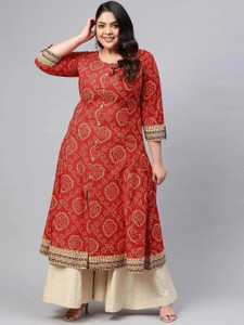 Yash Gallery Women Printed Anarkali Kurta