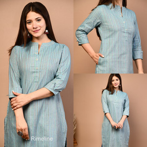 Rimeline Fashion Women Striped A-line Kurta