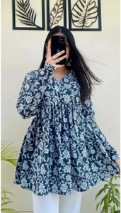VANKAR Women Floral Print, Printed, Paisley Tunic Kurta