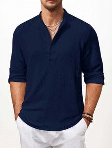 HEMADHAV Men Solid Straight Kurta