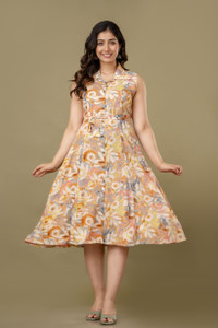 VIPY HANGER Women Floral Print Anarkali Kurta