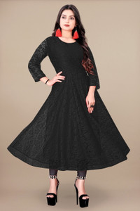 vidya fashion mart Women Self Design Anarkali Kurta