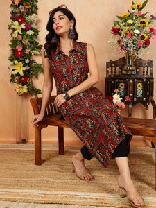 Gulmohar Jaipur Women Printed Straight Kurta