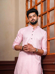 Koshin Men Printed Straight Kurta