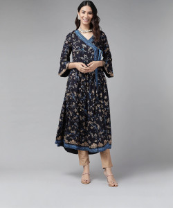 IKRASS Women Printed Anarkali Kurta