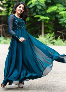 Rebikatrendz Women Embellished Gown Kurta
