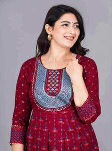 GAZLA FASHION Women Printed Anarkali Kurta