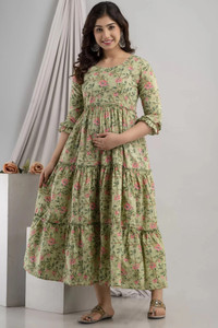 BHATRAS Women Printed Anarkali Kurta