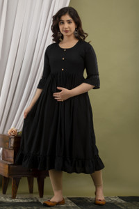 Mialo fashion Women Solid Gown Kurta