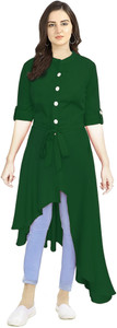 Abhilasha Women Solid Frontslit Kurta