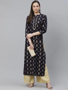 mokshi Women Printed A-line Kurta