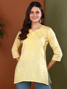TOP N THREAD Women Embroidered A-line Kurta