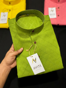 AVITS Men Checkered Ethnic Dress Kurta