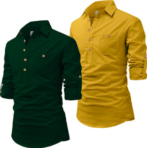 Univibe Men Solid Pathani Kurta