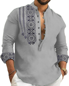DIMMY Men Printed A-line Kurta