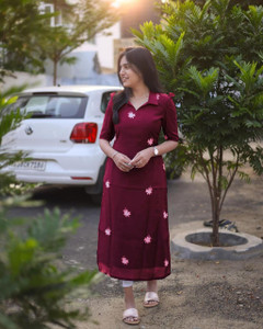 bindudi Women Printed Straight Kurta