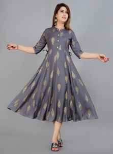 Aurelisa Women Printed Anarkali Kurta