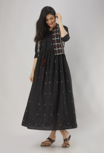 ftDiva Women Ikat Flared Kurta
