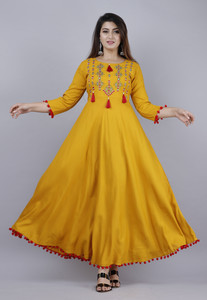 VASANT APPAREL Women Embroidered Anarkali Kurta
