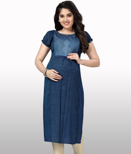 CEE 18 Women Solid Straight Kurta