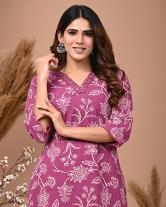 Rimeline Women Printed Straight Kurta