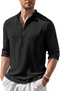MADHAVISTA Men Solid Straight Kurta