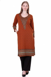 Rosary Women Self Design Straight Kurta