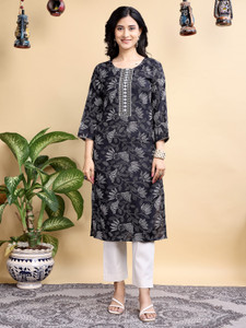 Shree Ramkrishna Fab Women Printed Straight Kurta