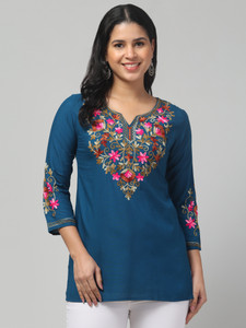MISS DESIRE Women Embroidered A-line Kurta